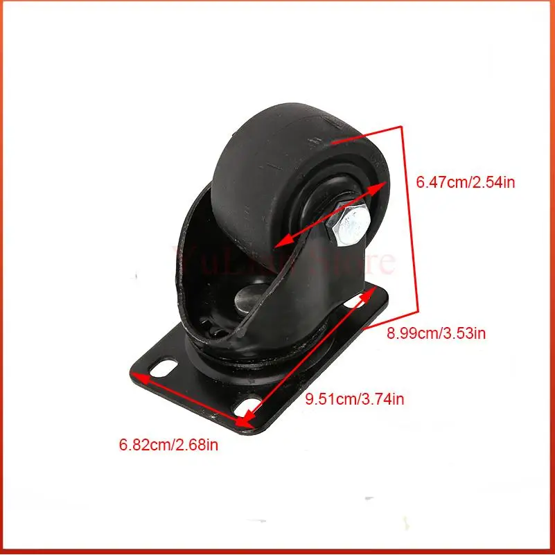 High-Quality 2.5 Inch Low Center of Gravity Universal Wheels – Ideal for Small Trolleys Instrument Carts and Display Cabinets