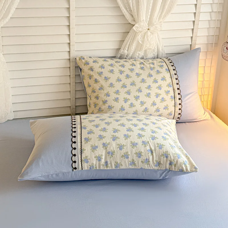 2pcs Pillowcases Soft Pillow Cover Floral Style Pillowslip 48x74cm Cushion Cover home decor items Rectangle Pillow Case 베개커버