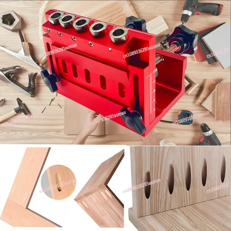 

Регулируемый шаблон для сверления карманов из алюминиевого сплава - метрический и дюймовый перфоратор для сверления отверстий в деревянных панелях и досках для шкафов