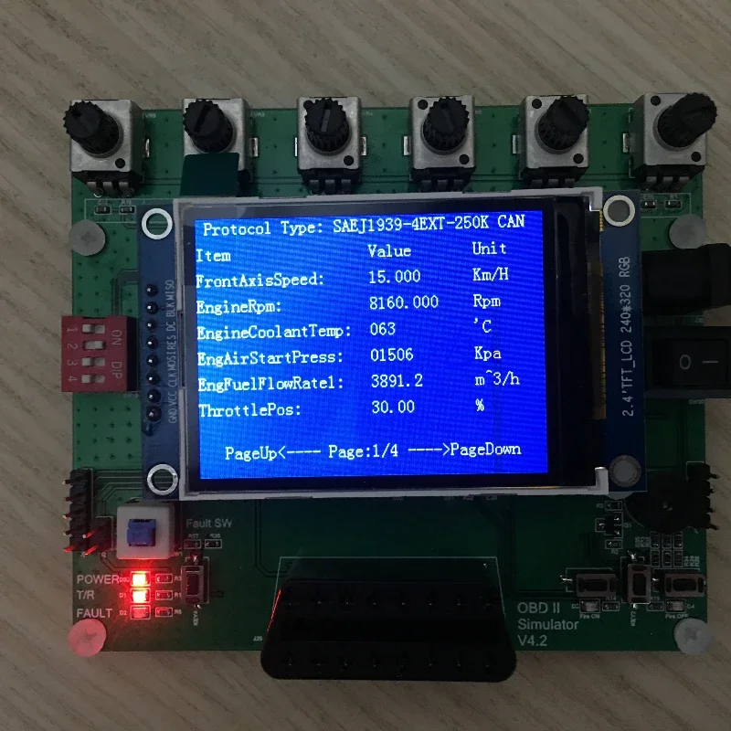 J1939 Protocol Emulator/vehicle OBD Emulator /ECU Emulator/vehicle To Everything Development