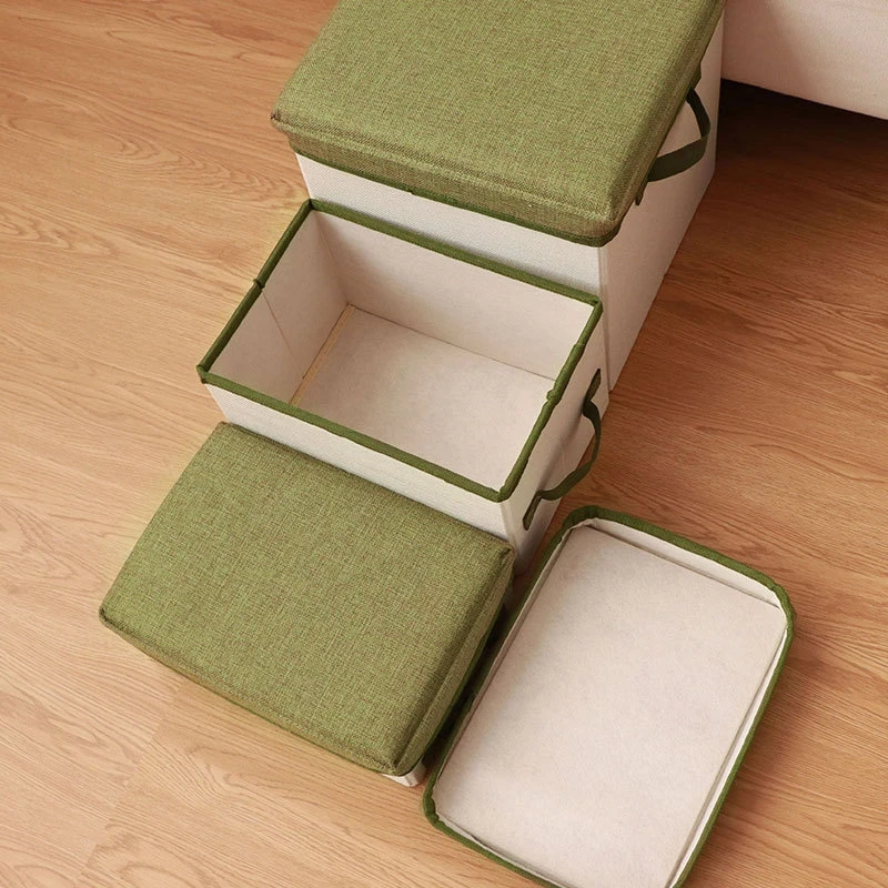 Portable Foldable Dog Stairs With Detachable Storage Box Pet Steps For Small Dogs Puppies Home Sofa Bed Car Travel Compact Gift