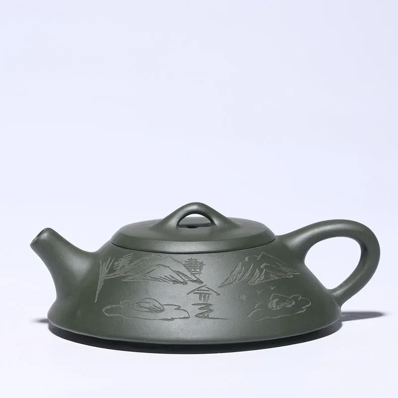 Yixing Tea Pot Purple Clay Filter Stone Scoop Teapot Beauty Kettle Raw Ore Handmade Boutique Tea Set Customized Authentic 120ml