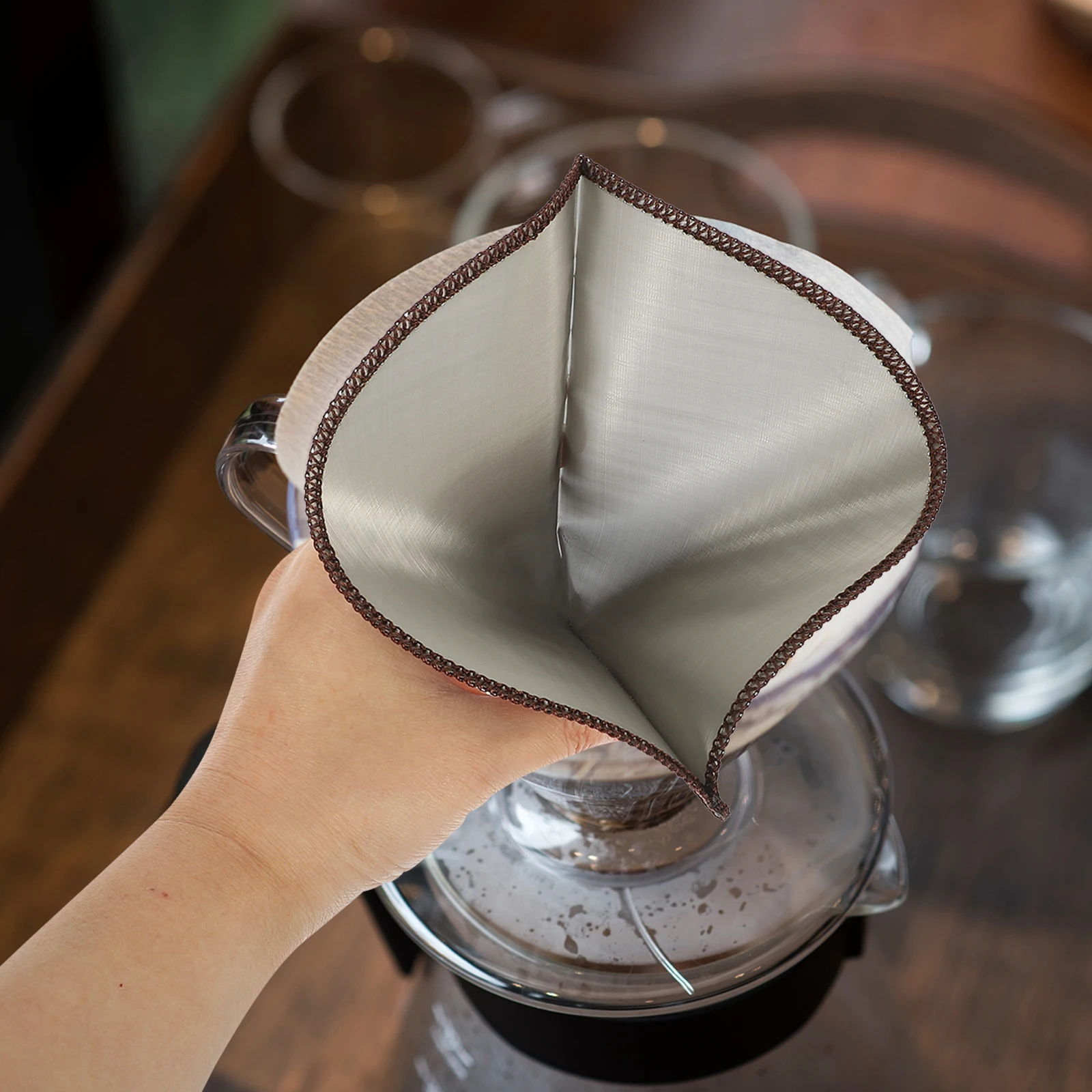 

Leakproof Coffee Filter Bag Practical Strainer Household Stainless Steel Travel