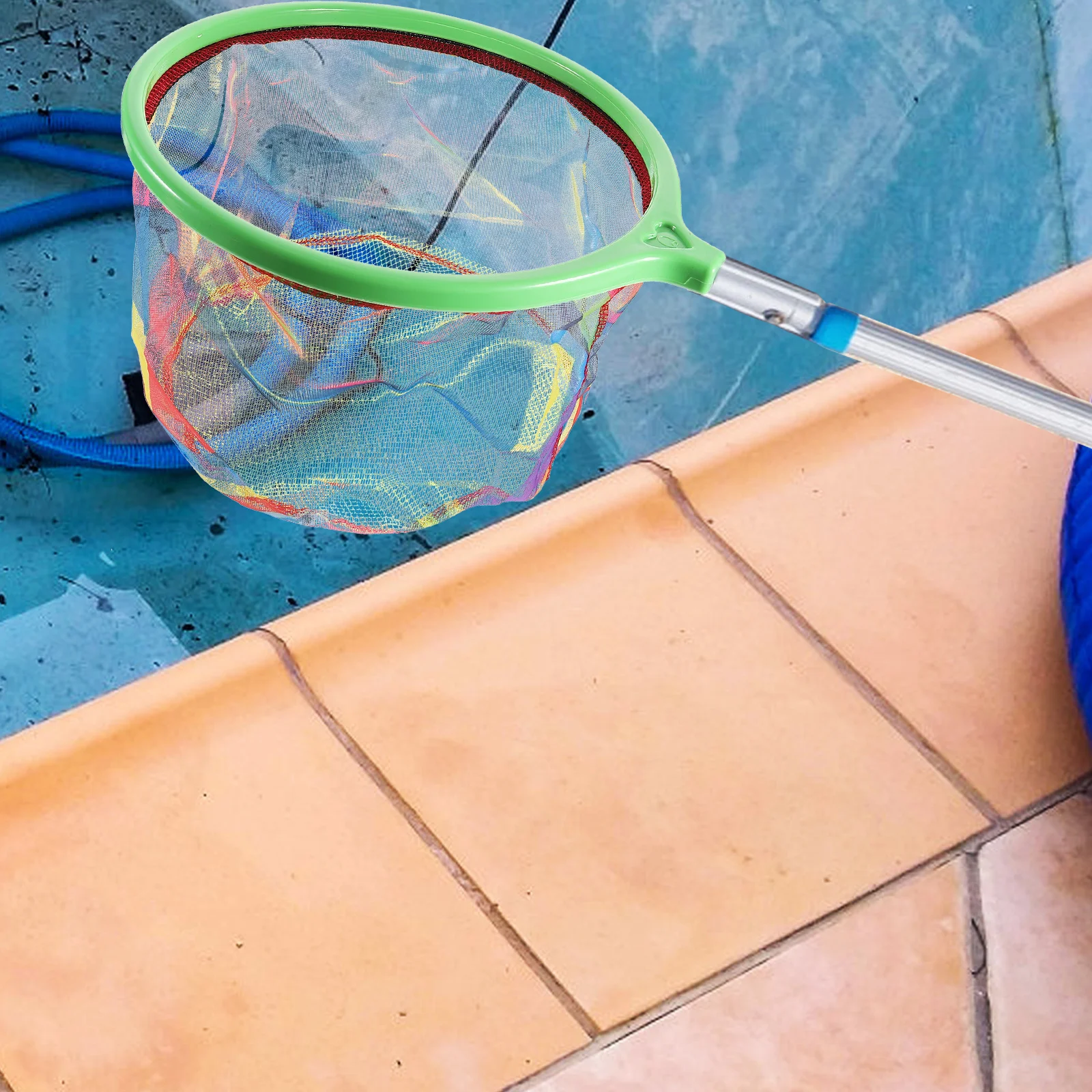 

Eva Fish For Aquarium Cleaning Tool Fish Tank Net With Hole Handle Debris Remover For Lake Fishing Landing Mesh Shrimp