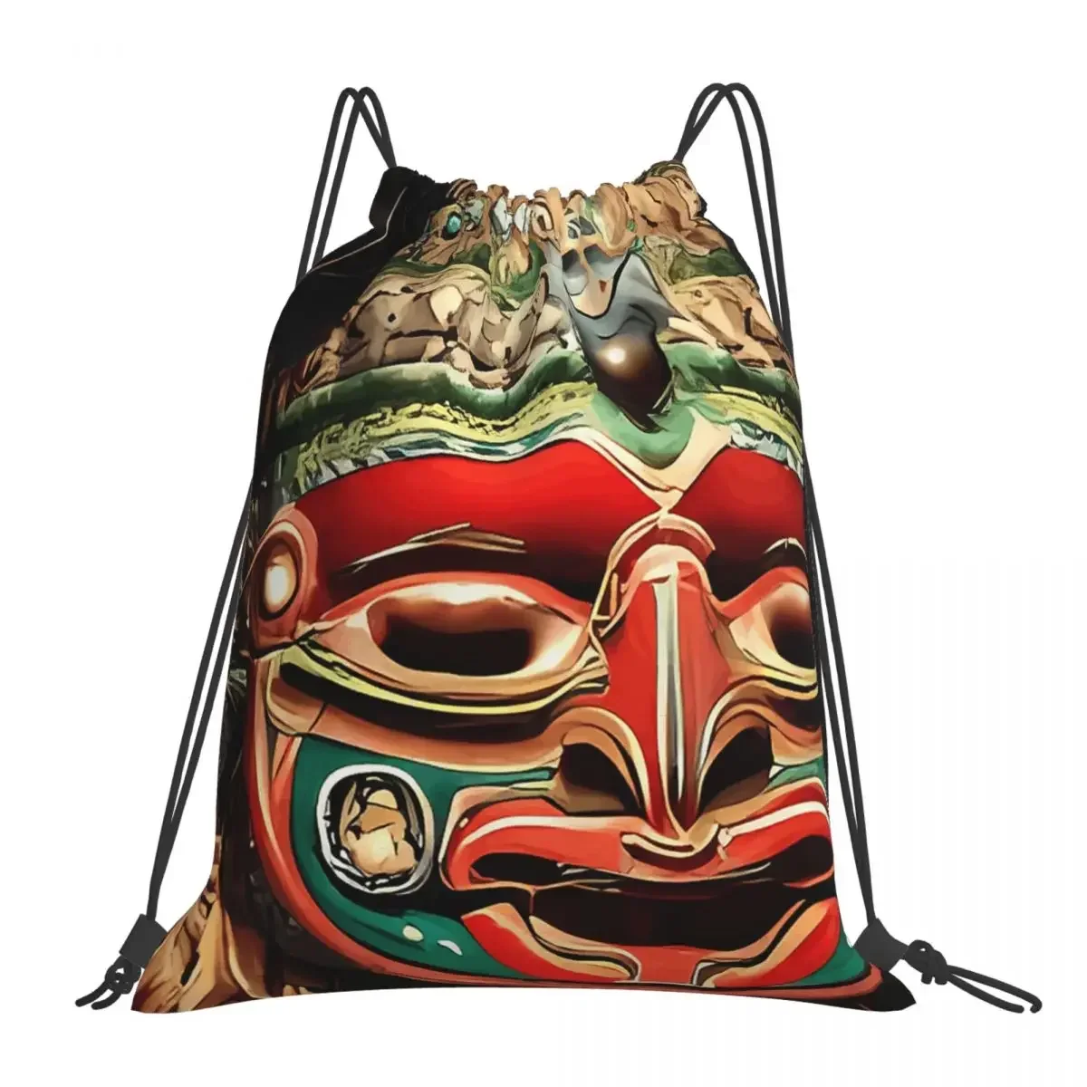 

Unveiling Cultural Expressions Backpacks Drawstring Bags Drawstring Bundle Pocket Storage Bag BookBag For Man Woman Students