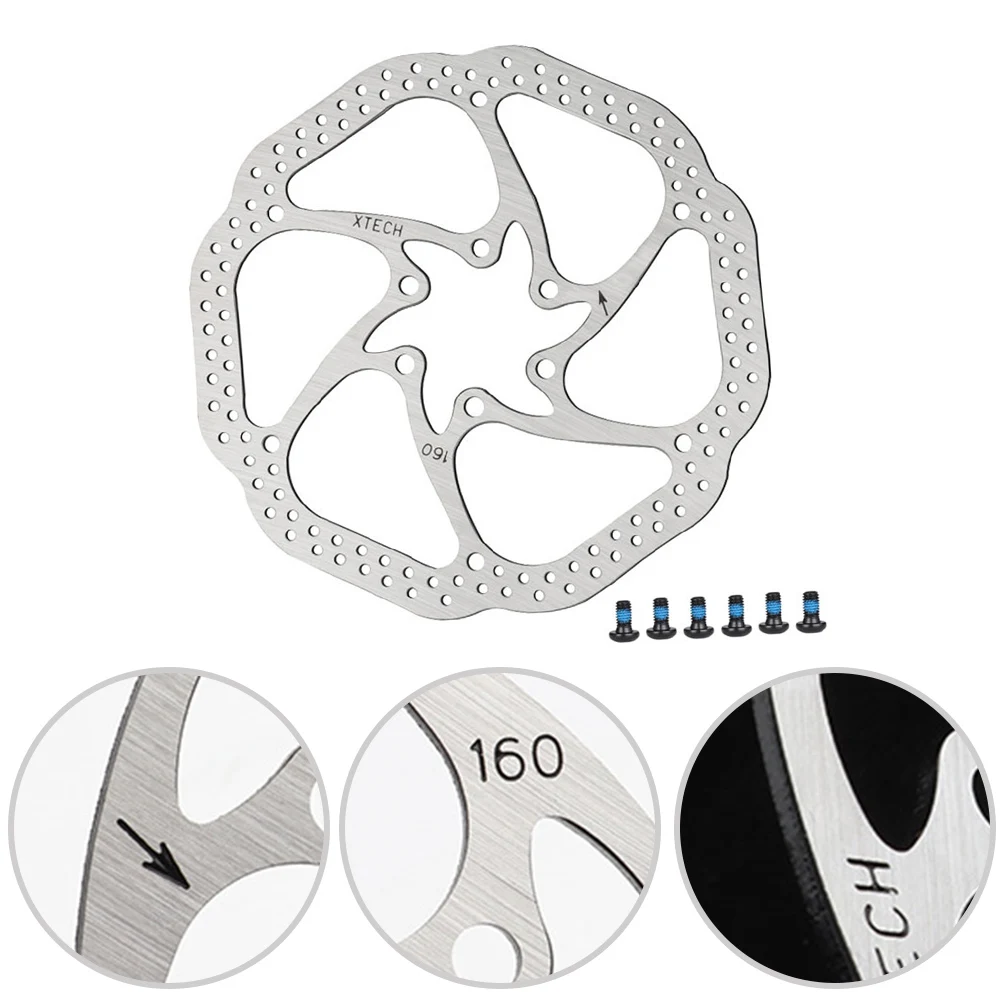 Ultralight Bicycle Disc Brake Mountain Bike Brake Disc 160 With Free 6-bolts For Ninebot For Kugoo Electric Scooter 44MM