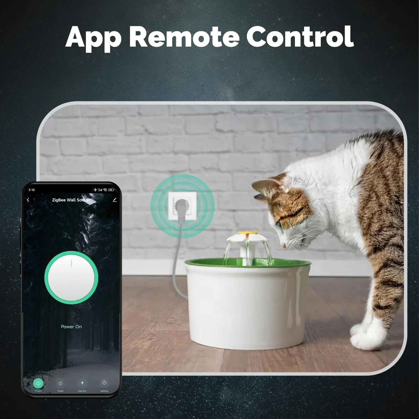 MOES Tuya ZigBee Smart Socket Presa a muro UE con app per monitoraggio energetico e controllo vocale compatibile con Alexa Google Home