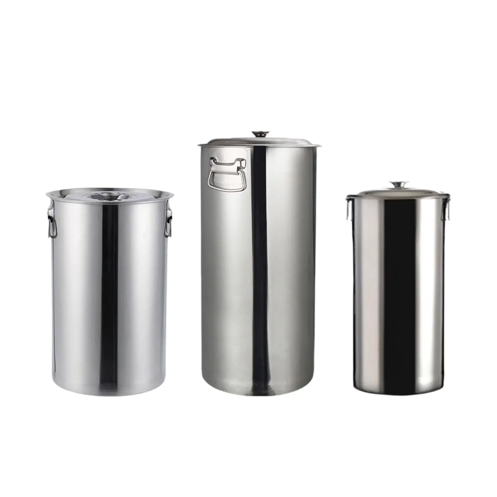 

Stainless Steel Bucket with Lid Ice Bucket for Entertaining Kitchen Barbecue
