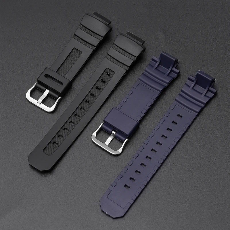 Zwarte Hars Horlogeband voor Casio G-SHOCK AW-591 AW-590 AWG-M100 101 G-7700 G-7710 Mannen Sport Waterdichte Rubberen Armband Band
