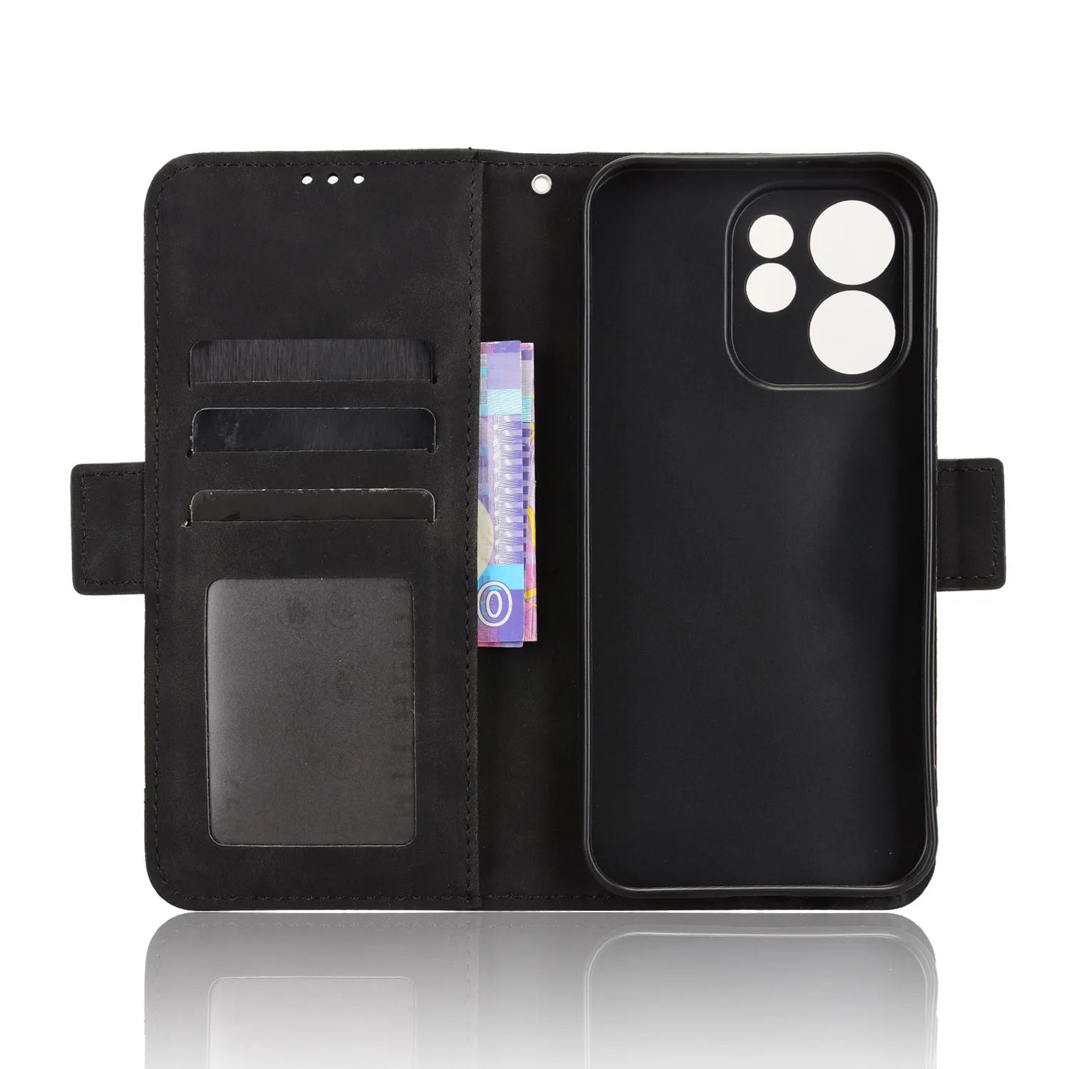 

Wallet Cases For OPPO Reno 15/15Pro/15 Pro Max Leather Case, Magnetic Closure Book Flip Cover, Photo Card Holder, Phone Bags
