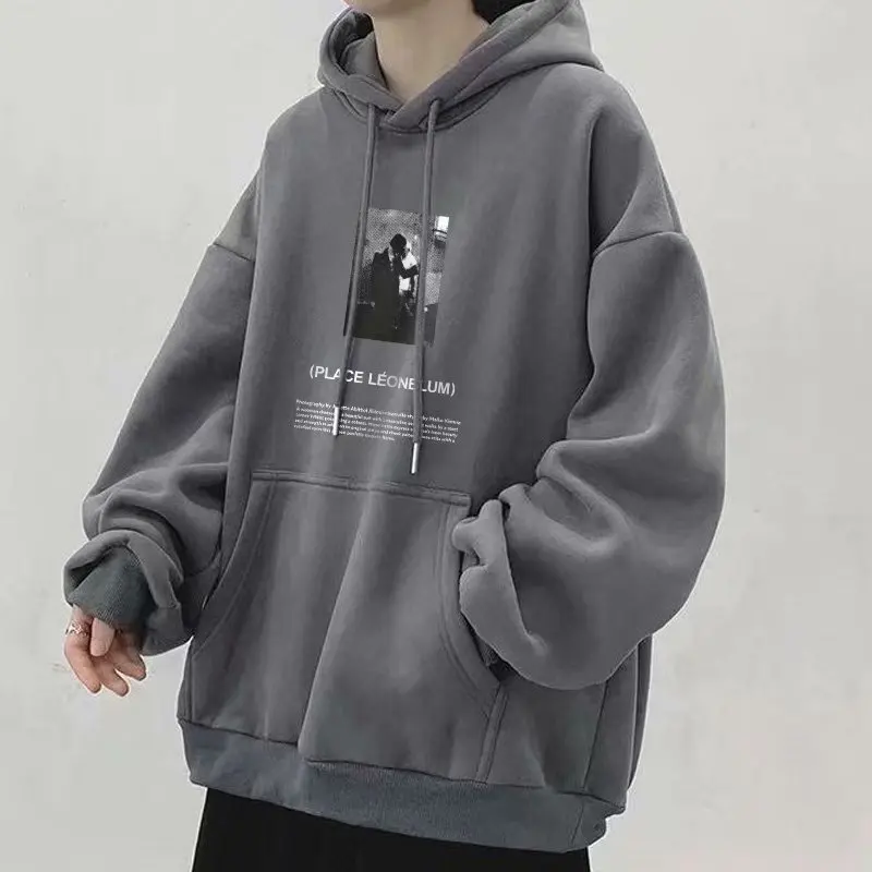 

Oversize Heavy Sweater Boys Autumn and Winter Large Size 2025 American Hooded Fleece Thickened Jacket Guochao Brand