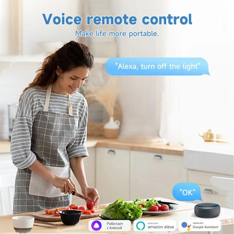 Tuya WiFi 16A 1Gang مفتاح تشغيل وإيقاف ذكي تحكم فردي ومزدوج تطبيق ذكي التحكم الصوتي Alexa Google