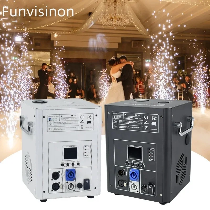 Factory Price Cold Sparkler Machine Wireless DJ DMX512 Remote Control Mini Wedding Party Cold Spark Machine With Flight Case