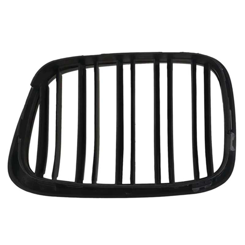 10X Glossy Black Front Hood Kidney Grille Grill Dual Line For BMW E39 5-Series 525 528 1995-2004 51137005837 51137005838