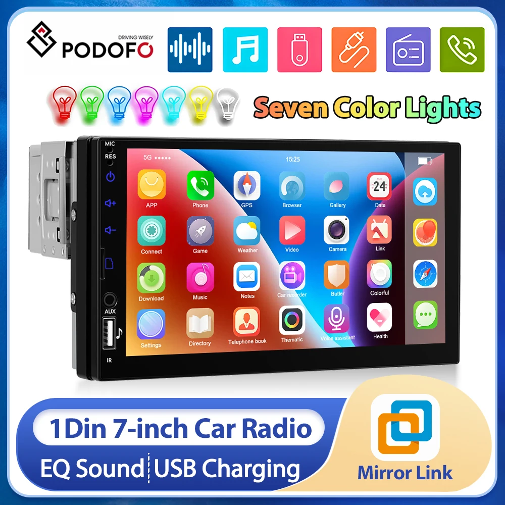 podofo-7-1din-autoradio-mirror-link-controllo-volante-lettore-multimediale-per-auto-supporto-fm-bt-eq-stereo-usb-telecamera-di-retromarcia