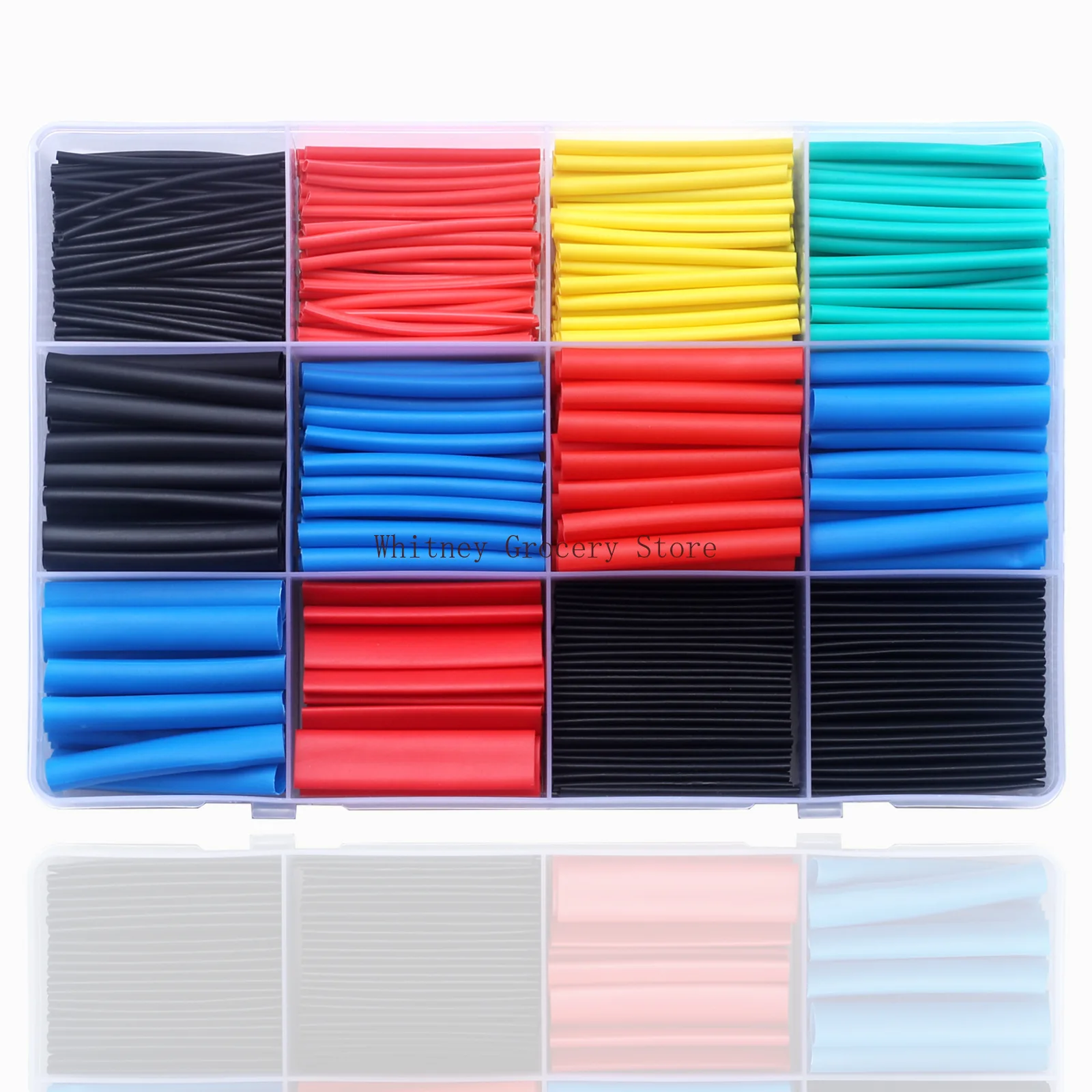 5-Pack Heat Shrinkable Tube Insulated Flexible Data Wire Universal Hot Melt Wiring Color Sleeve for Household Shrinkable Tube