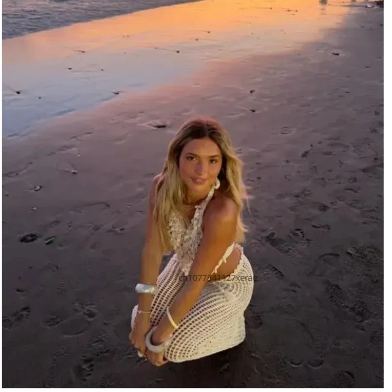 여름 새로운 밸리 댄스 의상 유럽과 미국의 진주 쉘 섹시한 스팽글 레이스 업 백리스 할로우 탑 짧은 스커트 세트