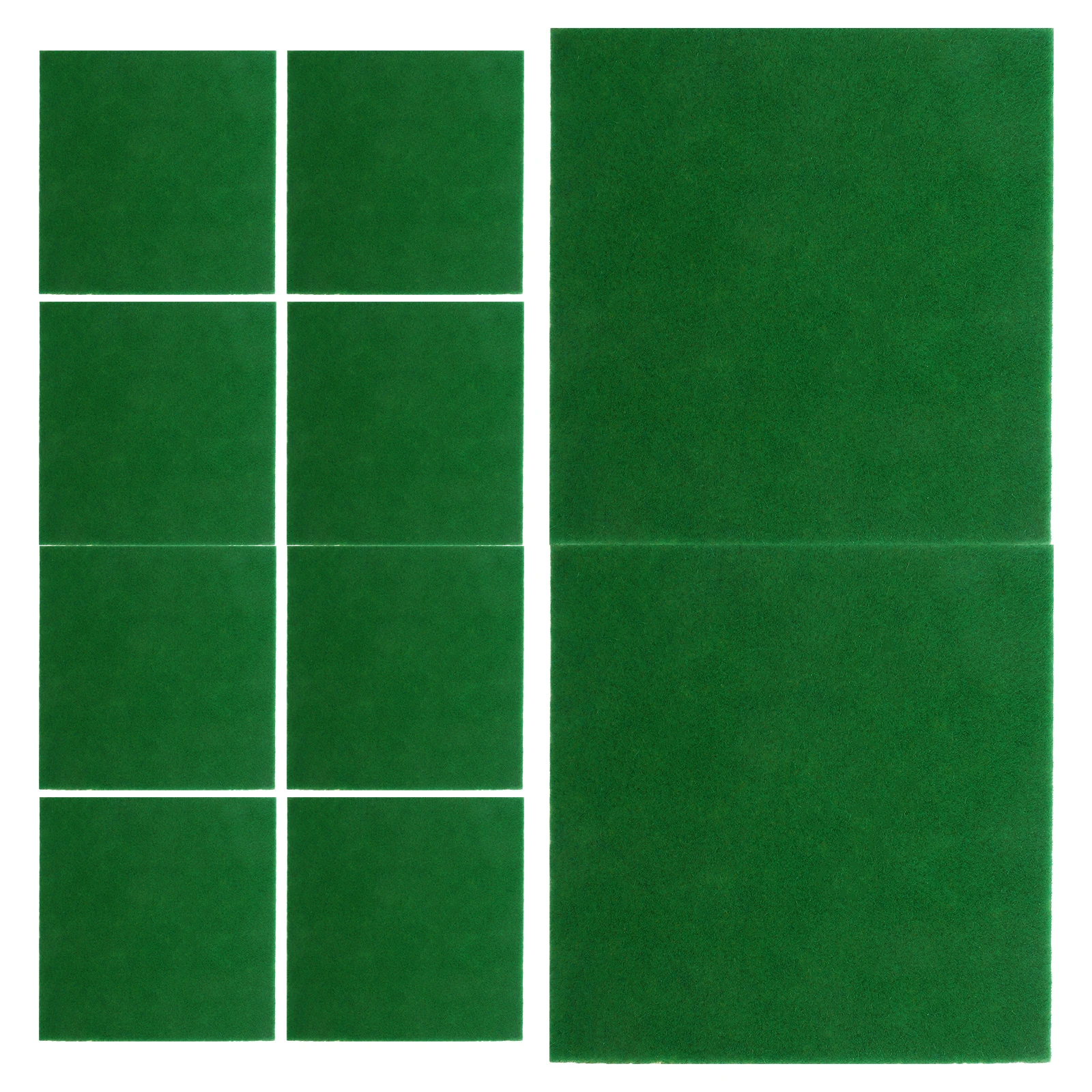 

10Pcs Artificial Moss Turf Realistic Fake Grass Mat for DIY Fairy Garden Mini Garden Turf Micro Landscape Craft Squares