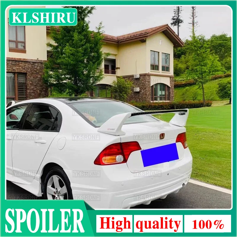 Hoge kwaliteit spoiler achtervleugel voor Honda Civic FD2 2006 2007 2008 2009 2010 2011 ABS 3-delig, glanzend zwart of andere kleur, bodykit