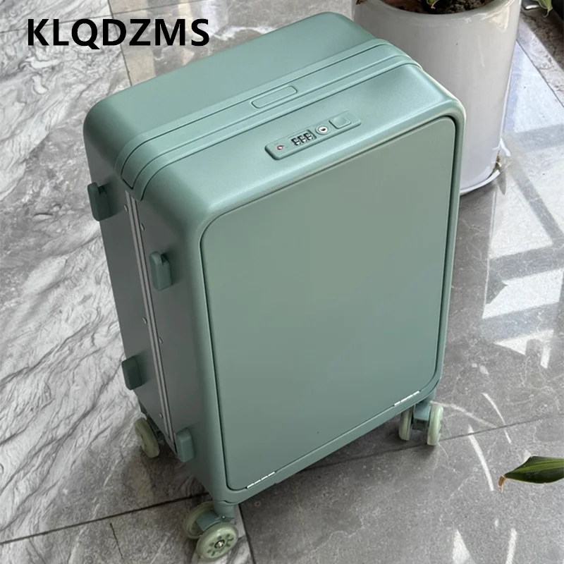 

KLQDZMS Men's Suitcase 20"24 Inch Trolley Case ABS+PC Boarding Case Trolley Style Travel Bag Women's with Wheels Rolling Luggage