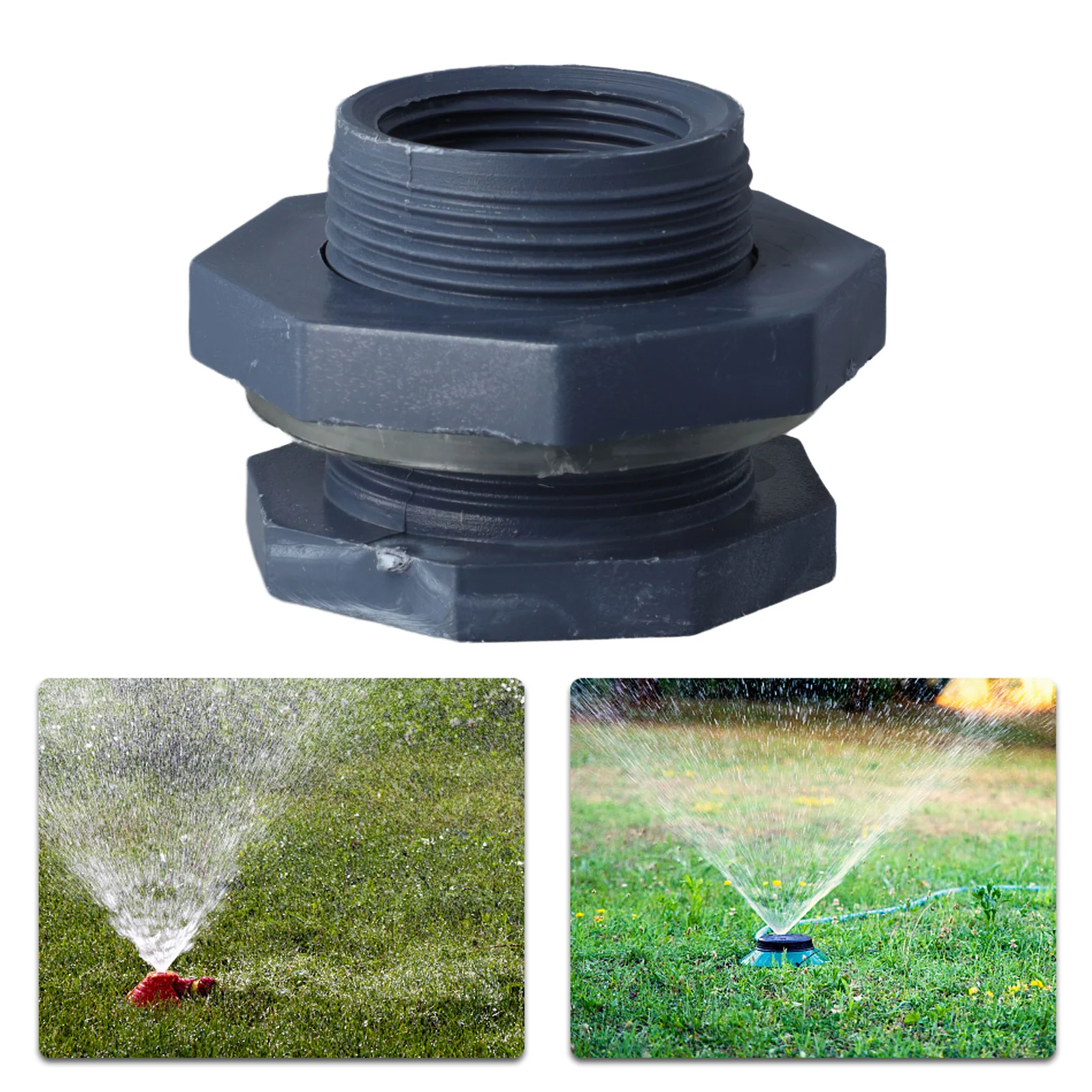 PVC Plastic Internal Thread Bulkhead Fitting Versatile Applications Essential for Garden Sockets and Water Tank Joints