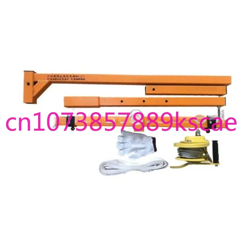 Air Conditioning 10/15/20m Lifting Tool Self-Locking Folding Crane Manual Winch Assembly Tool Installation Stainless Steel