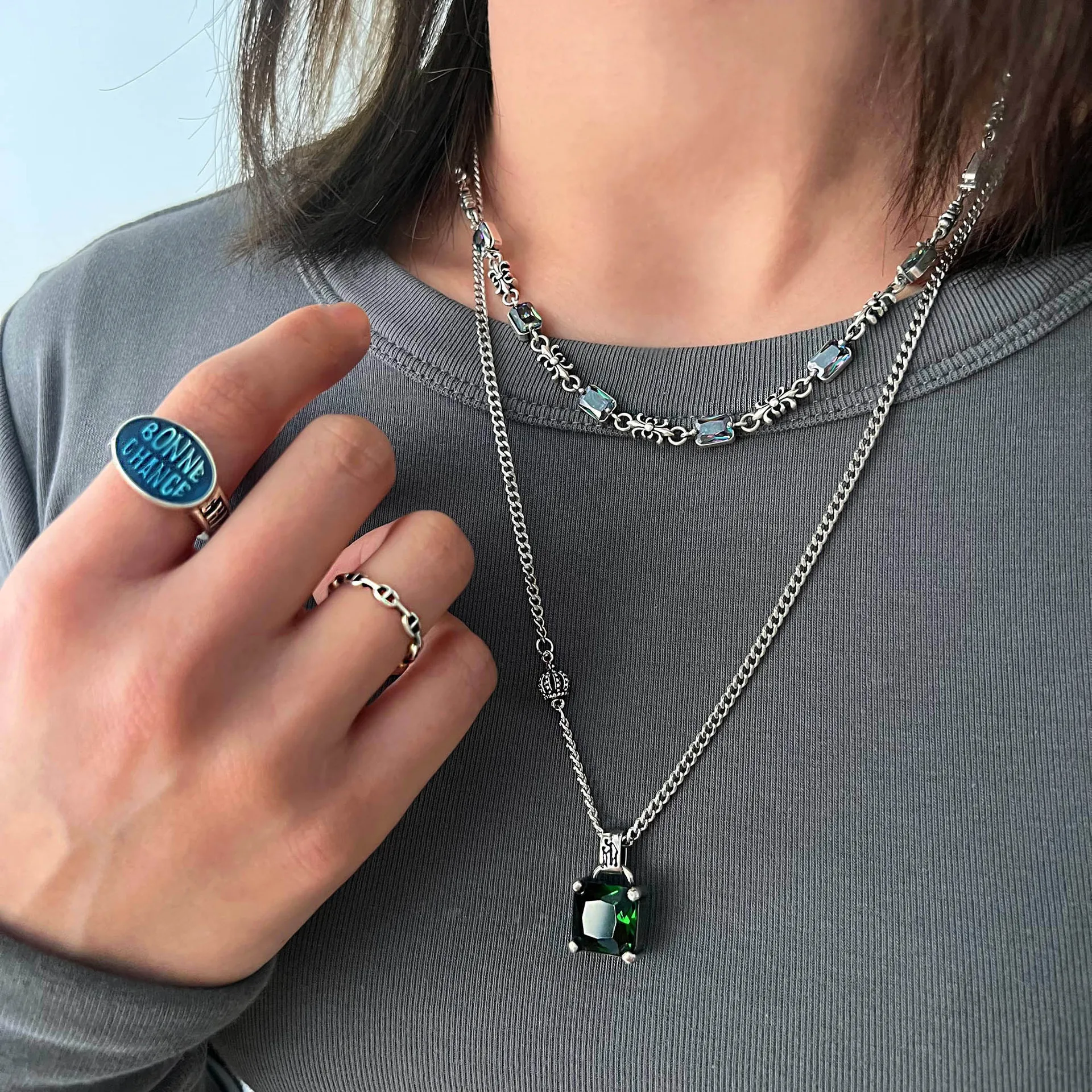S925 Silver Necklace - Trendy Women's Brand Pendant, Chic Luxe Fashion Jewelry