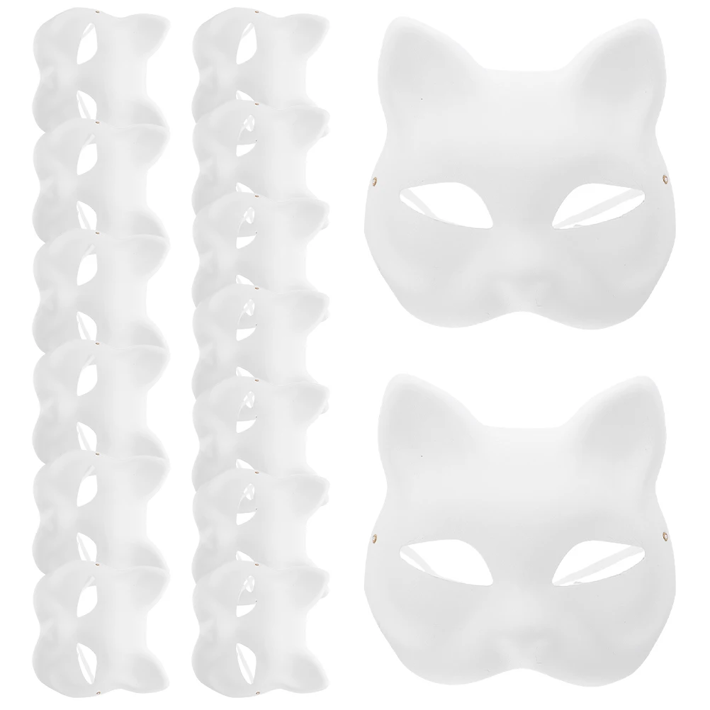 15 قطعة قناع تنكر غير مطلي يمكنك صنعه بنفسك أقنعة ورقية للحرف الفراغات هدايا الحفلات قناع تنكري للهالوين ديكور