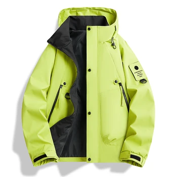 Three-in-One Waterproof Hiking Jacket 4 Outdoor Three-in-One Waterproof Hiking Jacket Men Women Breathable Windproof Windbreaker Coat Man Spring Autumn Trekking Jackets 4