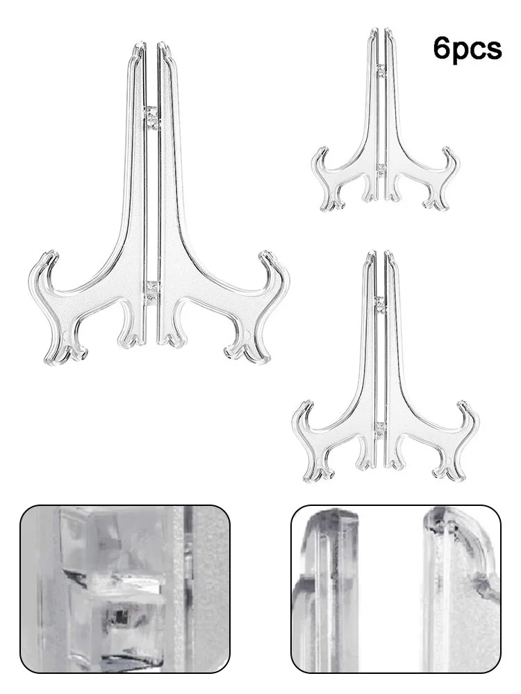 Plastic Easels Plate Holder Weddings Photo Picture Frame Display Stand Display Dish Stand Rack Pedestal Holder Home Decoration