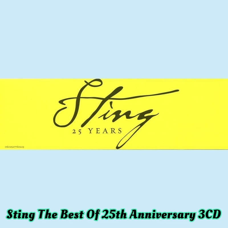 Sting The Best of 25th Anniversary, álbum de música en 3CD, CD de compilación de rock y pop con audio sin pérdidas, solo CD, disco de audio para amantes de la música