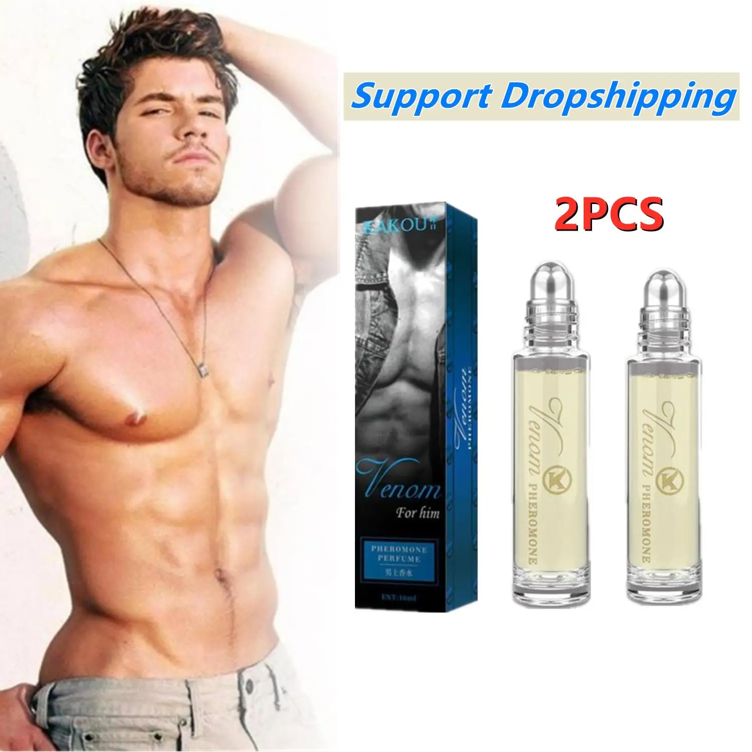 2PCS Pheromones Perfume For Men Attract Women Roll On Perfume Roll On Natural Men Fragrances Body Fragrances Anti Deodorant Oil