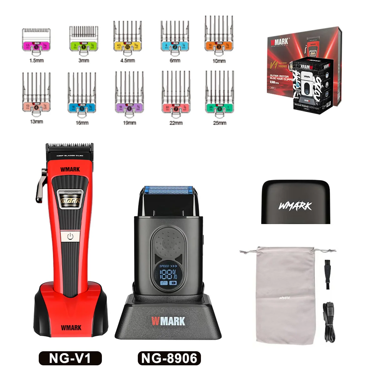 WMARK NG-VT1 Hair Trimmer for Men Professional Cordless External