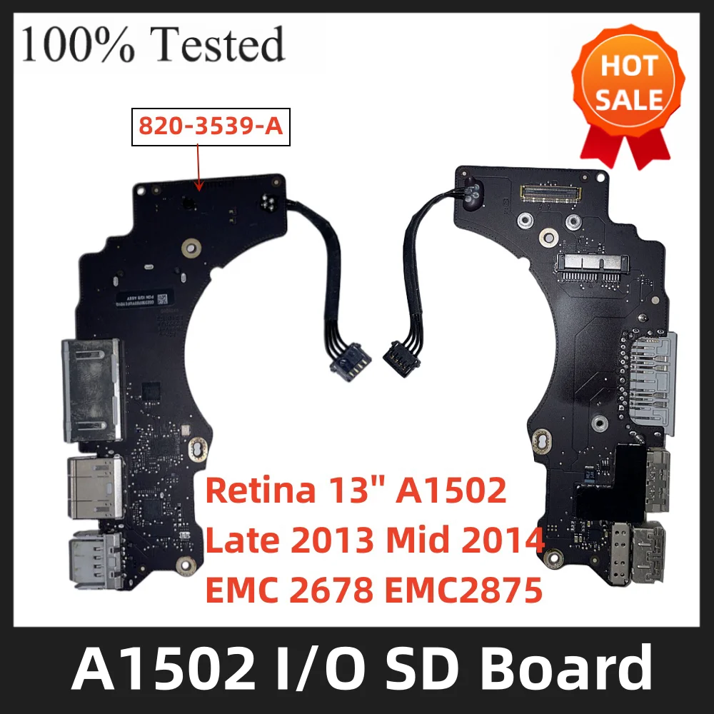 661-8155 A1502 I/O HDMI USB SD Board for MacBook Pro A1502 2013 2014 EMC 2678 2875 820-3539-A 821-1790-06 HDMI SD I/O board