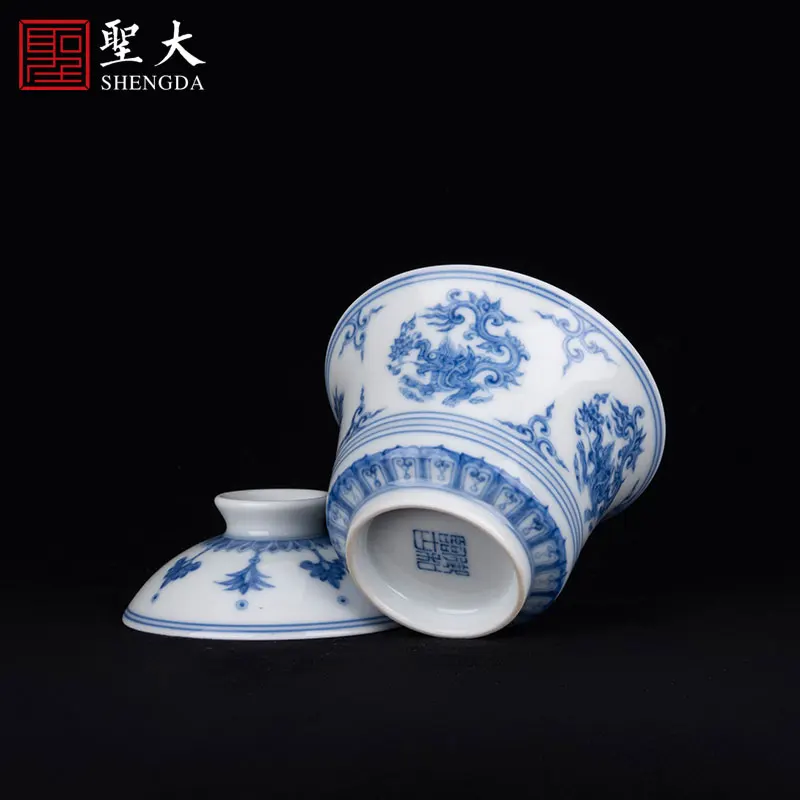 

|royal and ancient three tureen ceramic hand-painted porcelain cups should be dragon tea bowl of jingdezhen tea service