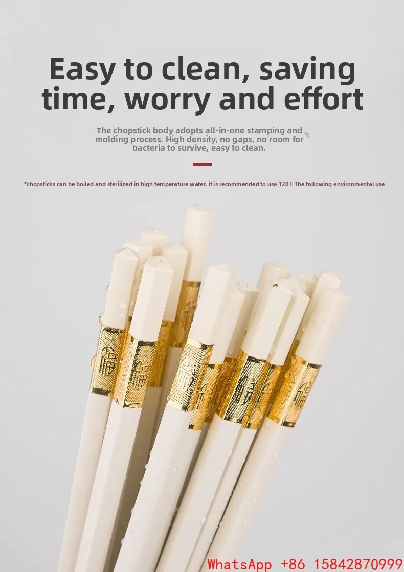 

Палочки для еды из нескользящего сплава для дома и отеля