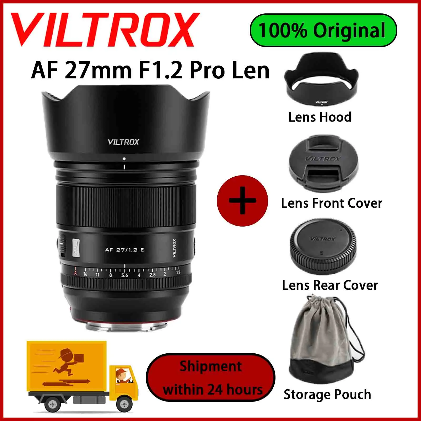 

Viltrox AF 27mm F1.2 Pro E/Z/XF APS-C Frame Lens Auto Focus Lens Large Aperture Camera for Nikon Z Sony E Fuji XF Mount Cameras