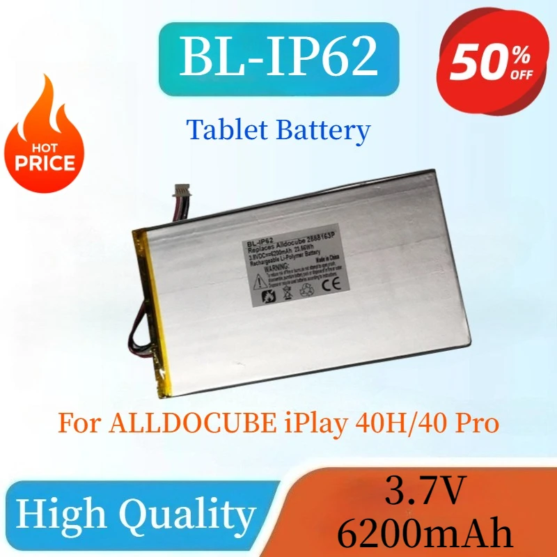 

New High Quality 2986G1 Tablet PC Battery 3.7V 6200mAh For ALLDOCUBE iPlay 40H iPlay 40 Pro Replacement Accumulator