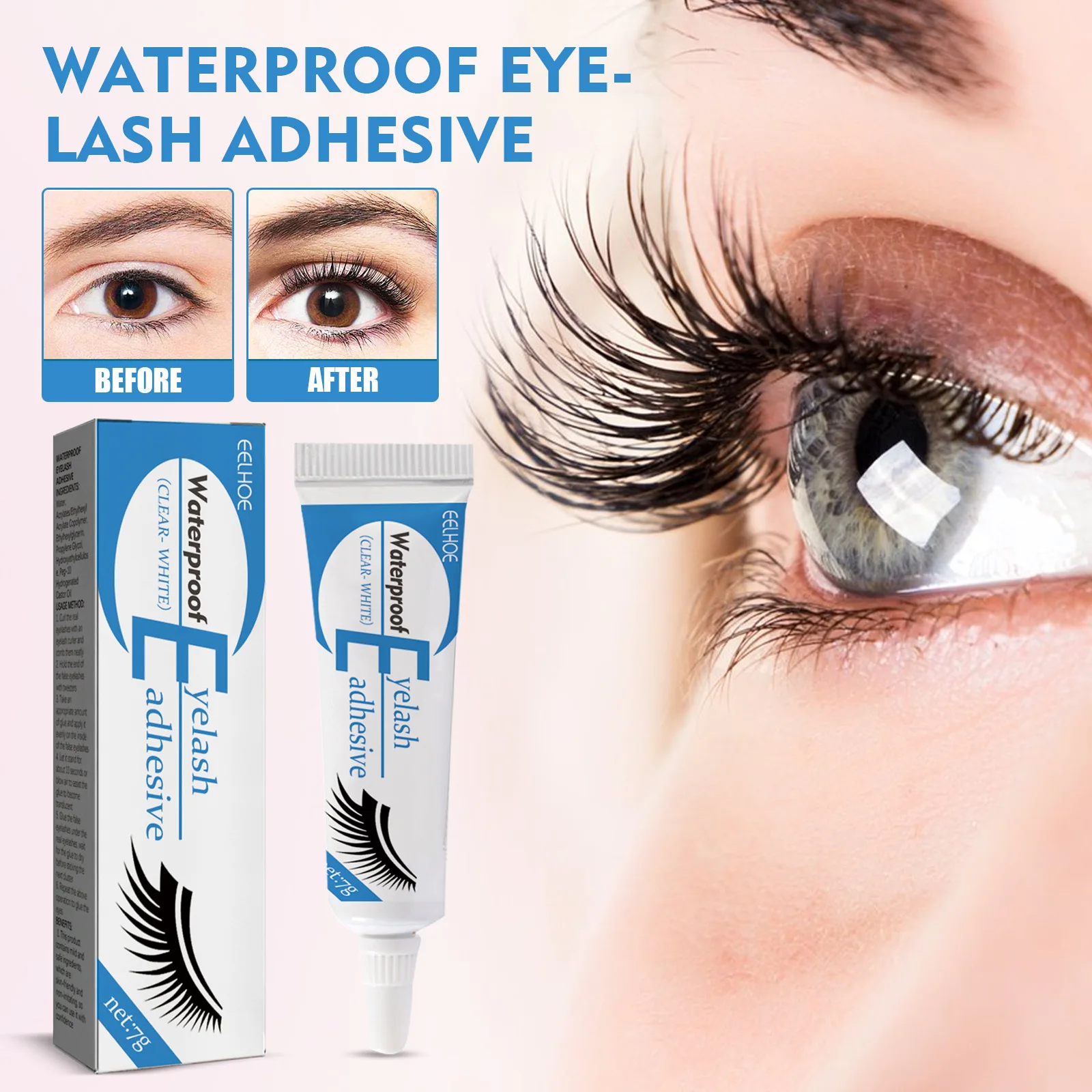 Versterkende Valse Wimpers Lijm Super Viskeuze Sterk Effect Wimpers Lijm Voor Wimperoefeningen Wimperextensions