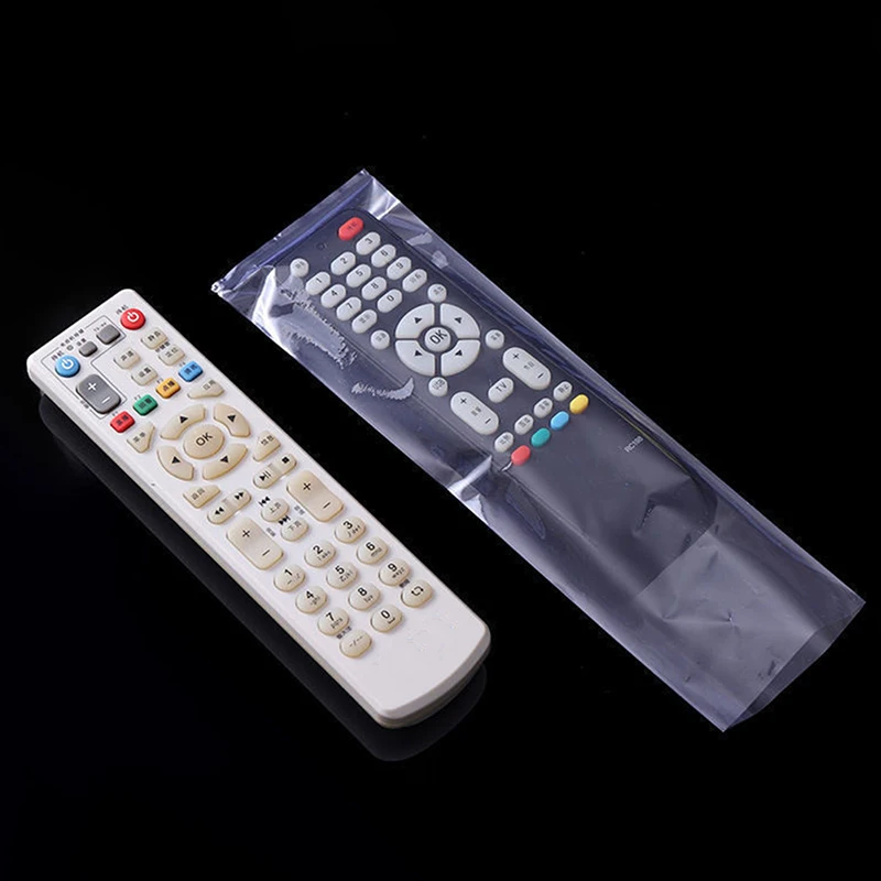 Transparent Heat Shrink Film Bag For TV Box Video Remote Control Waterproof Dustproof Protective Cover Protector Case