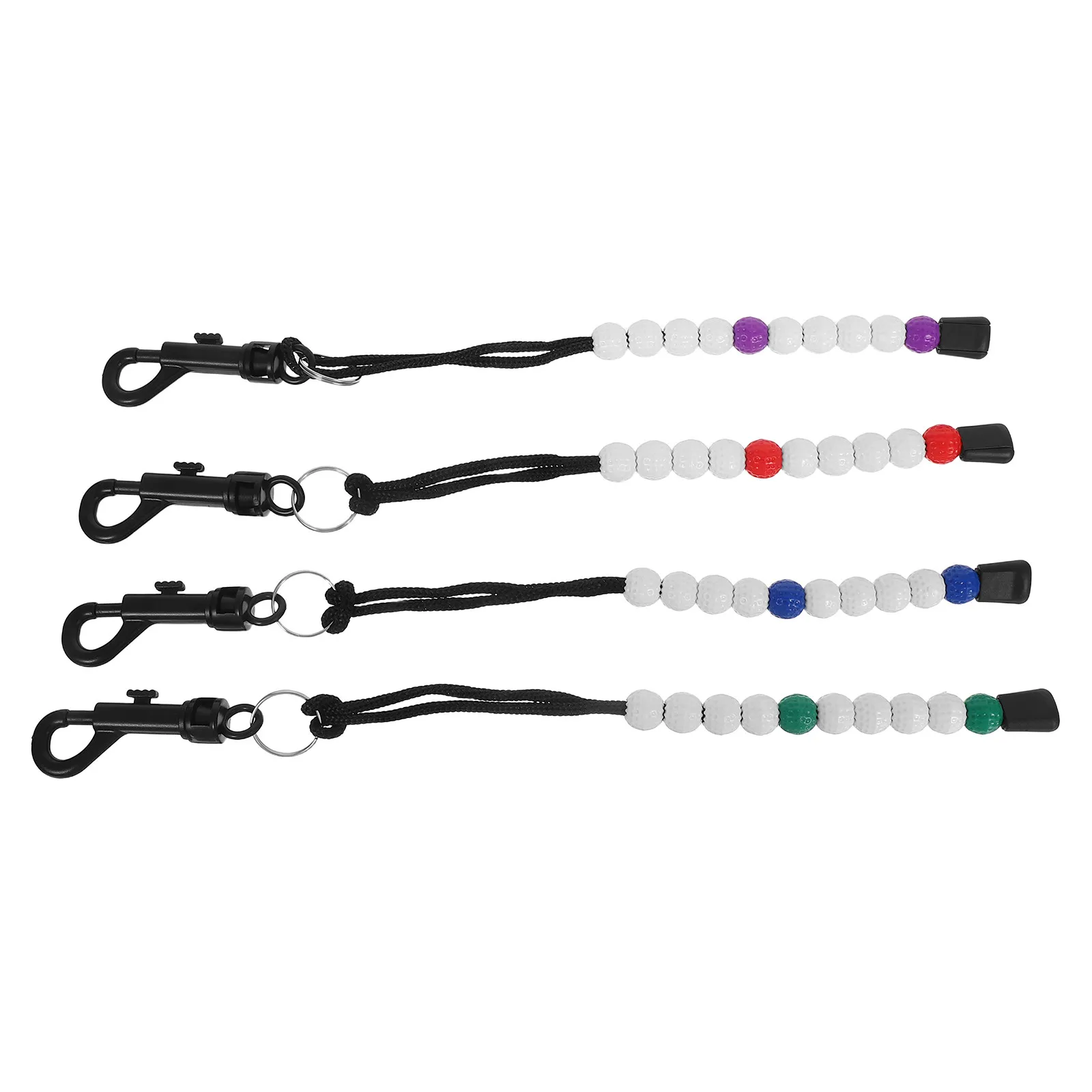 

Набор из 4 водонепроницаемых браслетов-счетчиков ударов для гольфа, портативное устройство для подсчета очков, бисерный счетный инструмент для улучшения игры в гольф