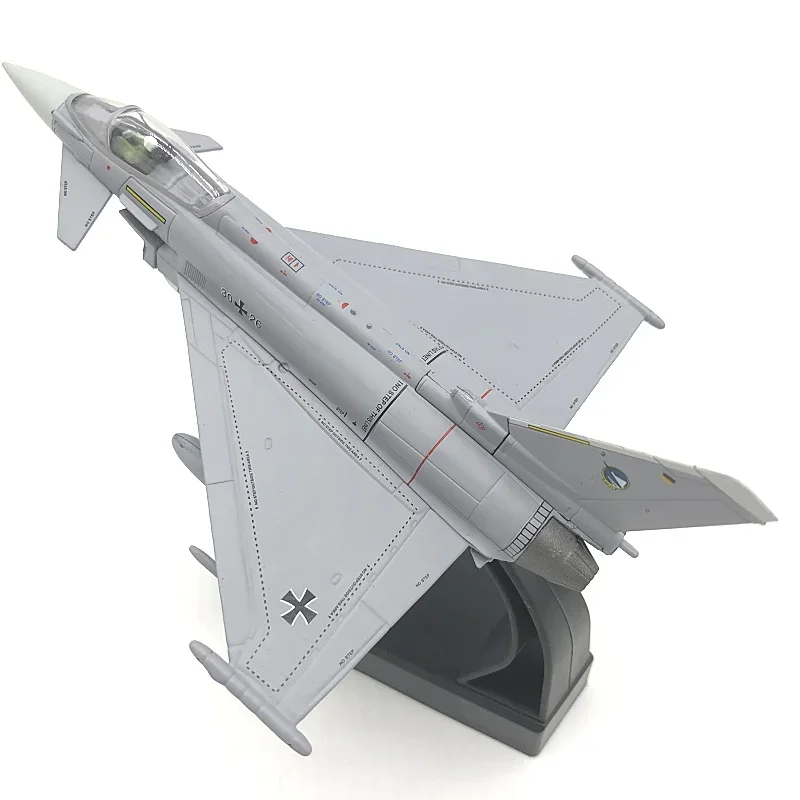 Diecast Metal 1:100 EF2000 EF-2000 Typhoon Fighter Model Toy  Air Force Static Simulation Product  Aircraft Airplane Models