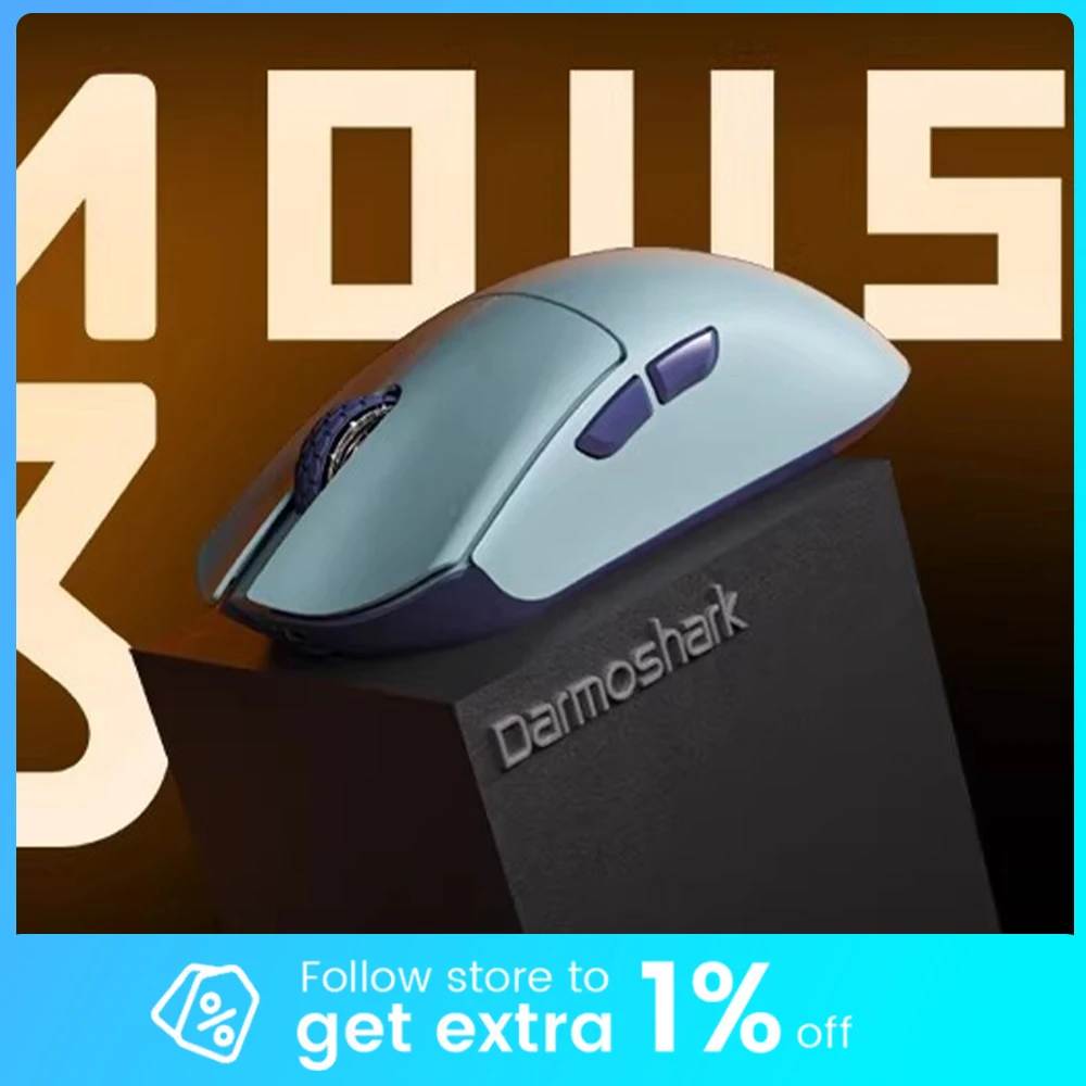 Darmoshark M3PRO Gaming Mouse 26000DPI 3395 Flagship Optical Sensor Wireless Mouse Three Mode Link For CSGO PC Accessories Gifts