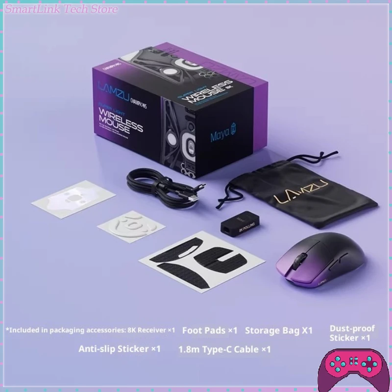

Новая беспроводная мышь LAMZ MAYA 2.4G, легкая (45 г), с сенсором 3950, частотой опроса 8 кГц, для CS:GO, Valorant, Delta, подарки для фанатов Valorant