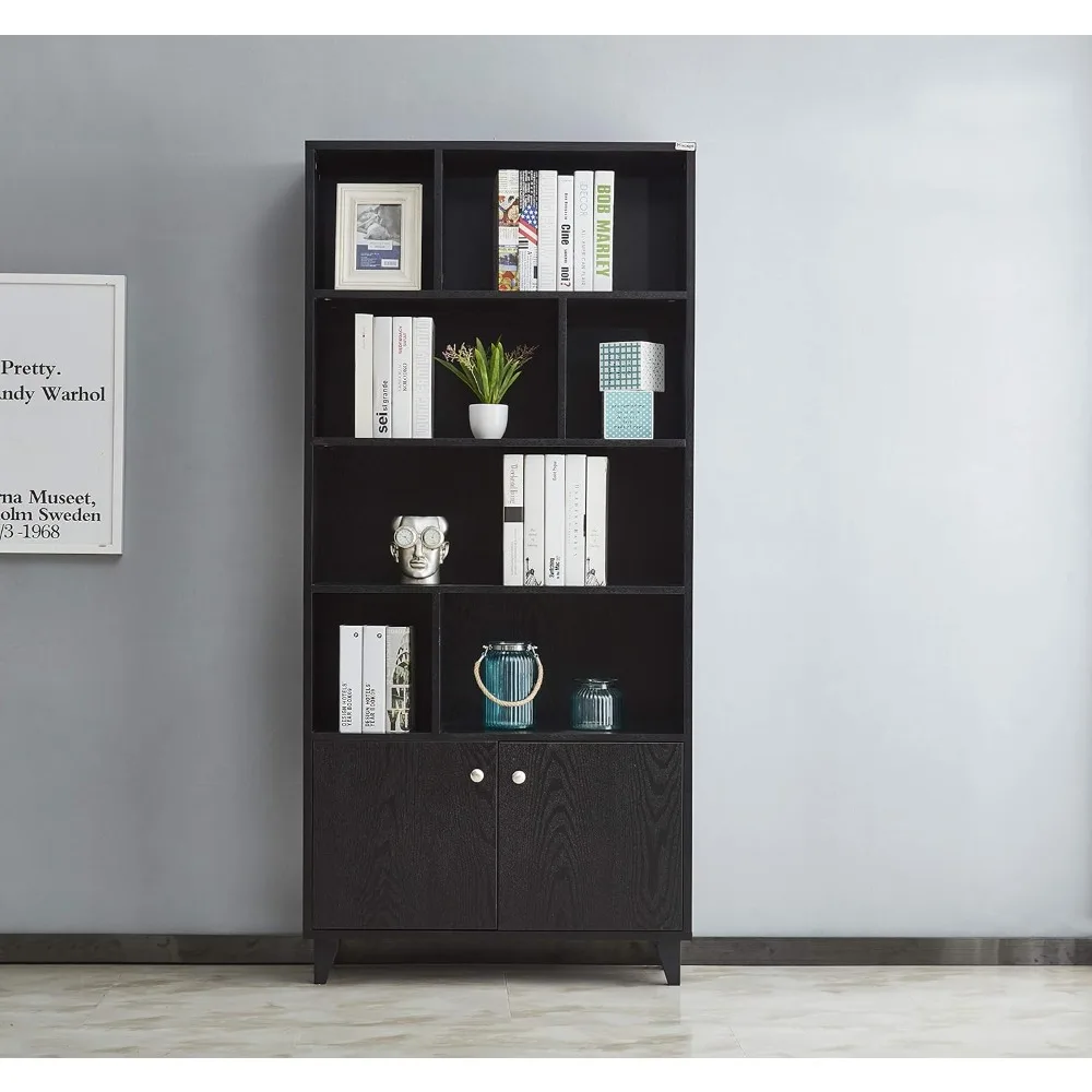 Selected Modern Bookcase with 2 Doors 68