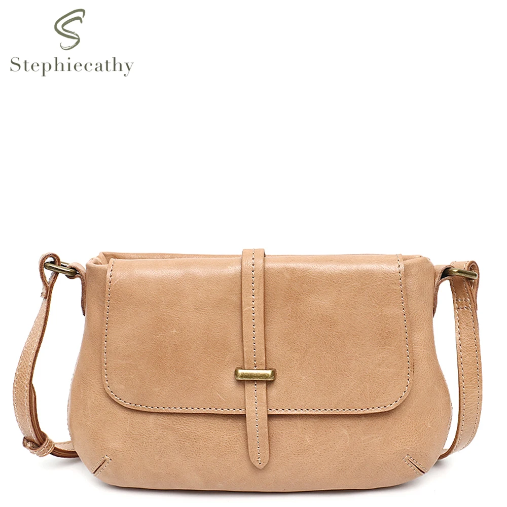 SC 2021 Fashion Design Shoulder Bag For Women Luxury Genuine Leather Crossbody Purse Ladies Slouchy Small Flap Messenger Handbag