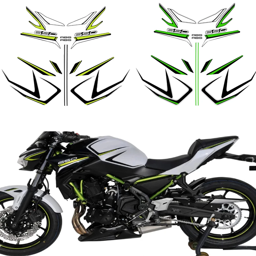 For Kawasaki Z650 ER650 Z650 ER 650 Ninja Motorcycle Accessories Fairing Sticker Whole Car Sticker Kit