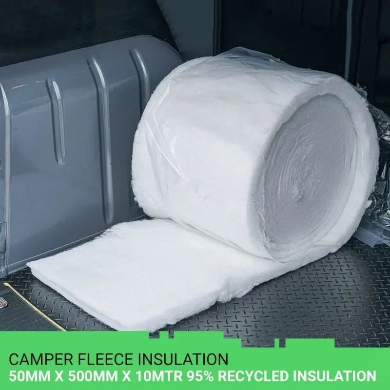 

1PC Rv CAMPERVAN INSULATION CAMPER FLEECE RECYCLED ECO-FRIENDLY - 50MM X 500MM X 10M Rv Accessories
