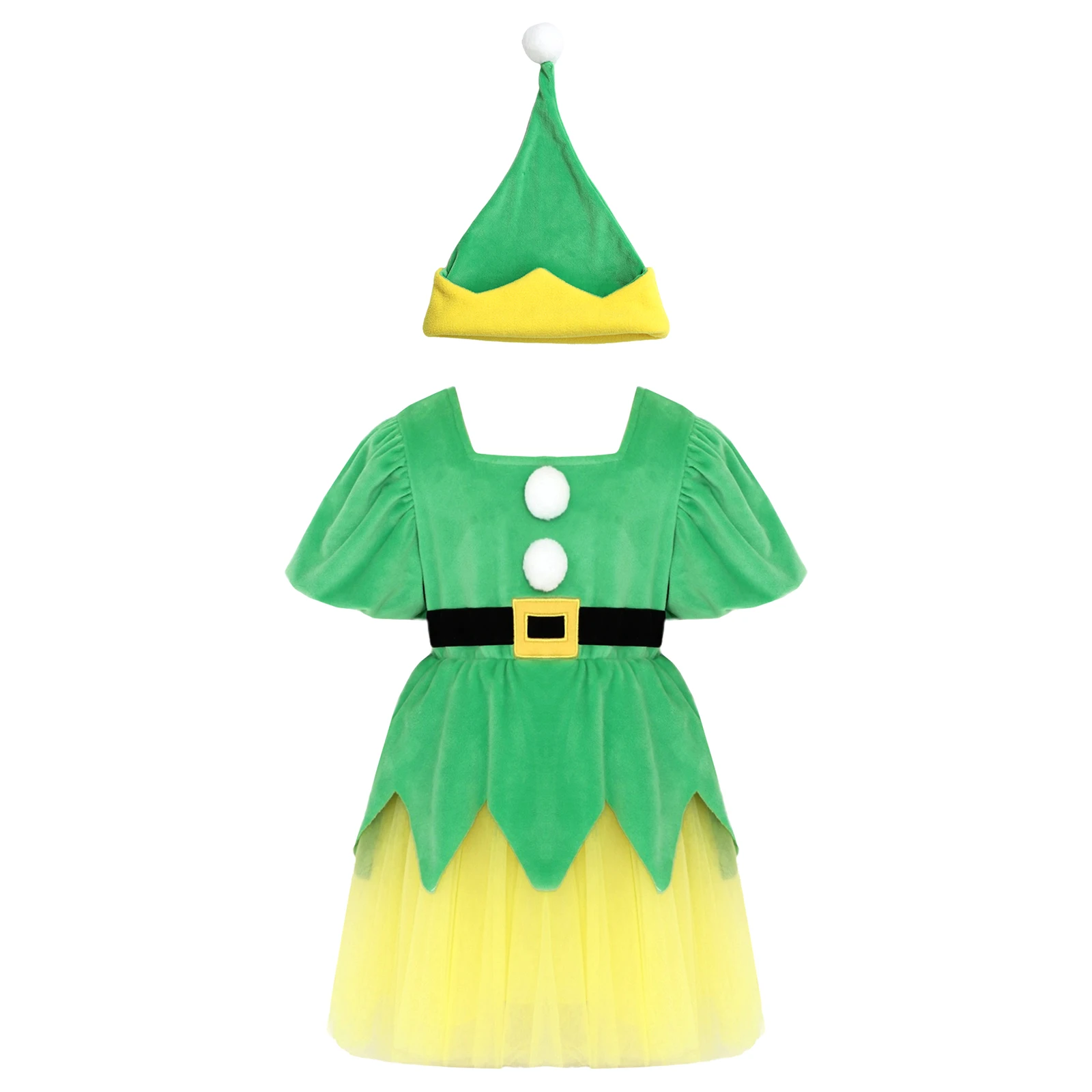 Girls Christmas Santa Helper F - Elf Costume Christmas recension och pris