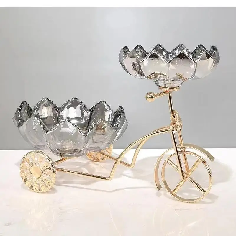 

Plato De Fruta Cristal Europeo, Bandeja Aperitivos, Dulces, Postres, Joyería, Cosméticos, Caja Almacenamiento